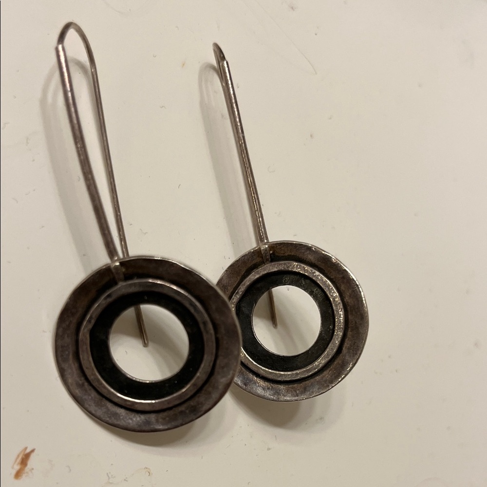Silpada Silver and Black Earrings